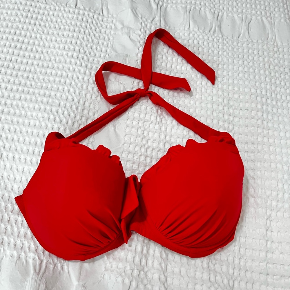 Assos Red Halter Bikini Top